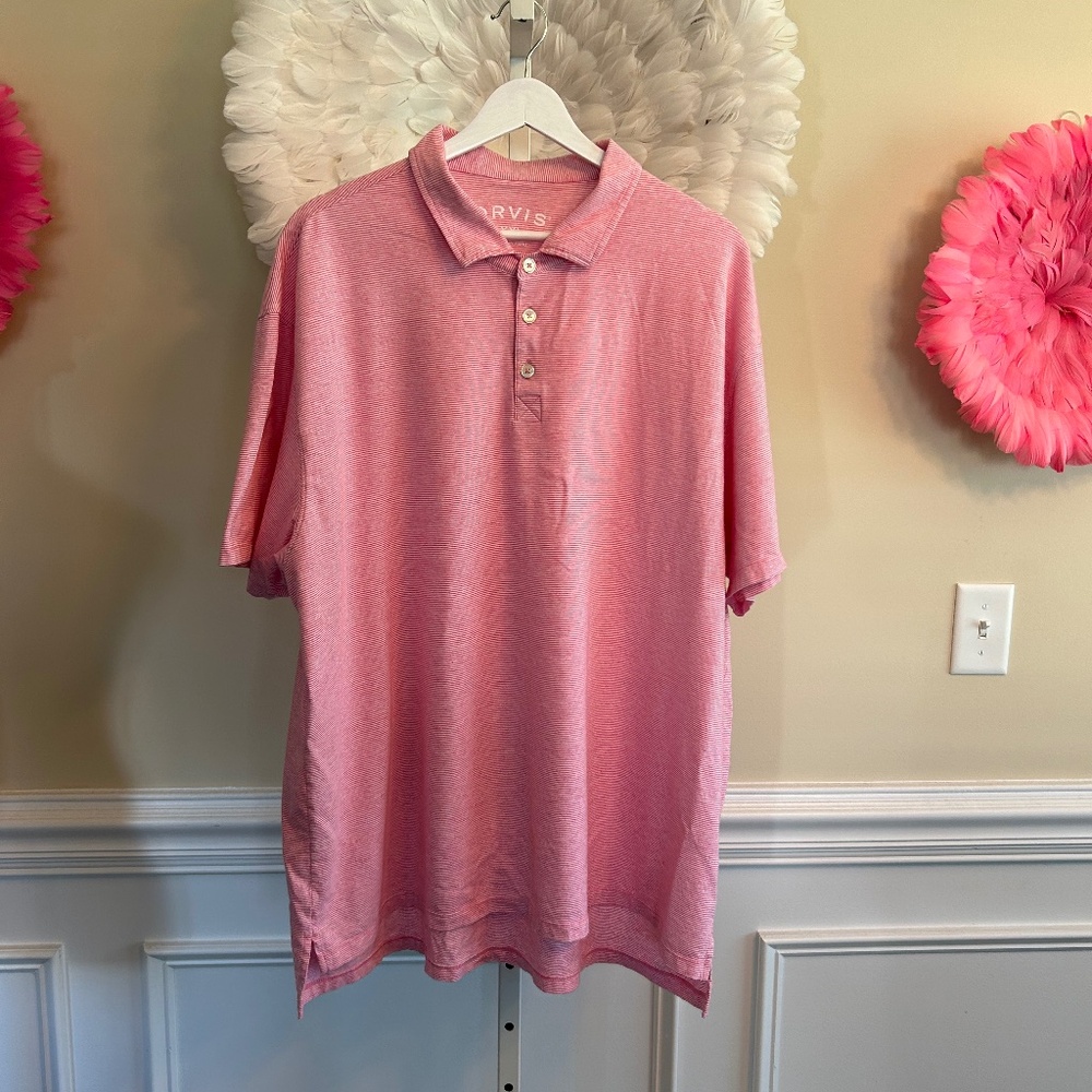 Orvis Striped Polo Size XXL